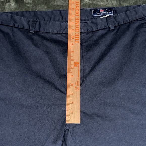 Vineyard Vines Shorts Mens 42 Navy Blue Club Short Cotton Twill Chino Adult - Picture 5 of 7